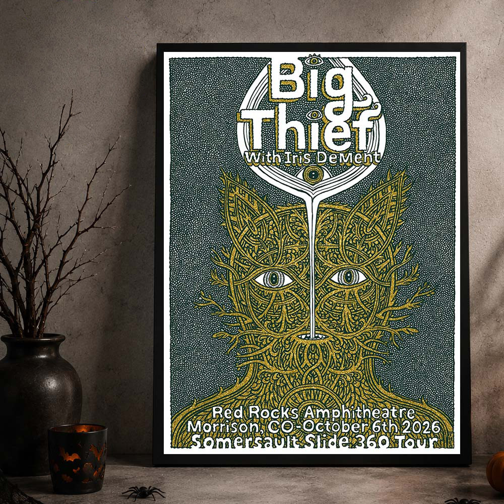 Big Thief With Iris Dement Red Rocks Event Poster Big Thief Concert Posters Gifts For Him