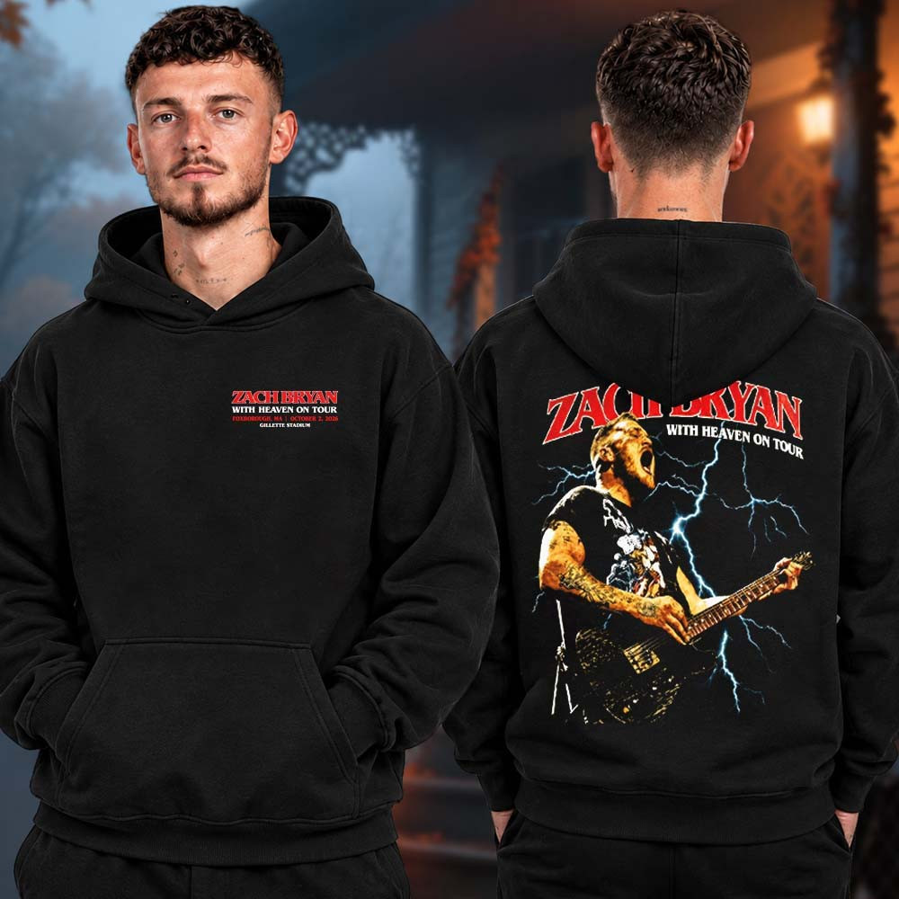 Zach Bryan Merch At Gillette Stadium In Foxborough MA 2026 Hoodie Gift For Country Music Lover 1 - Unicasport Zach Bryan Merch At Gillette Stadium In Foxborough MA 2026 Hoodie Gift For Country Music Lover