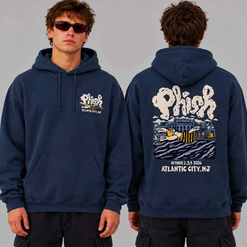 Phish Atlantic City NJ 2026 Tour Merch At Boardwalk Hall Hoodie Gift For Rock Lover 1 - Unicasport Phish Atlantic City NJ 2026 Tour Merch At Boardwalk Hall Hoodie Gift For Rock Lover