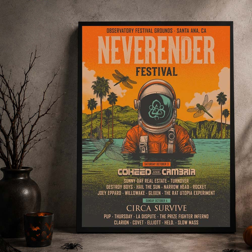 Neverender Festival 2026 Event Poster Festival Lineup Posters Home Decor Gifts Ideas