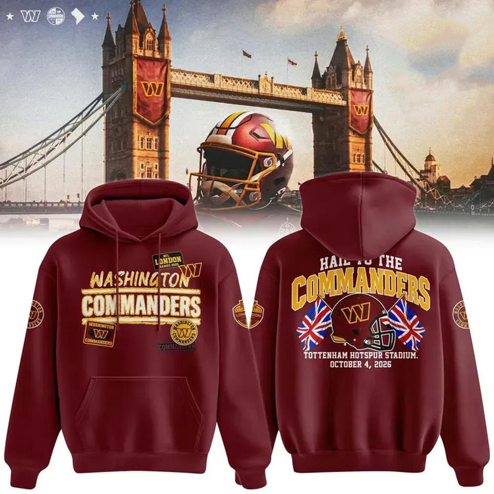 Washington Commanders Merch London Games 2026 Hoodie Perfect Football Lover Gift 1 - Unicasport Washington Commanders Merch London Games 2026 Hoodie Perfect Football Lover Gift