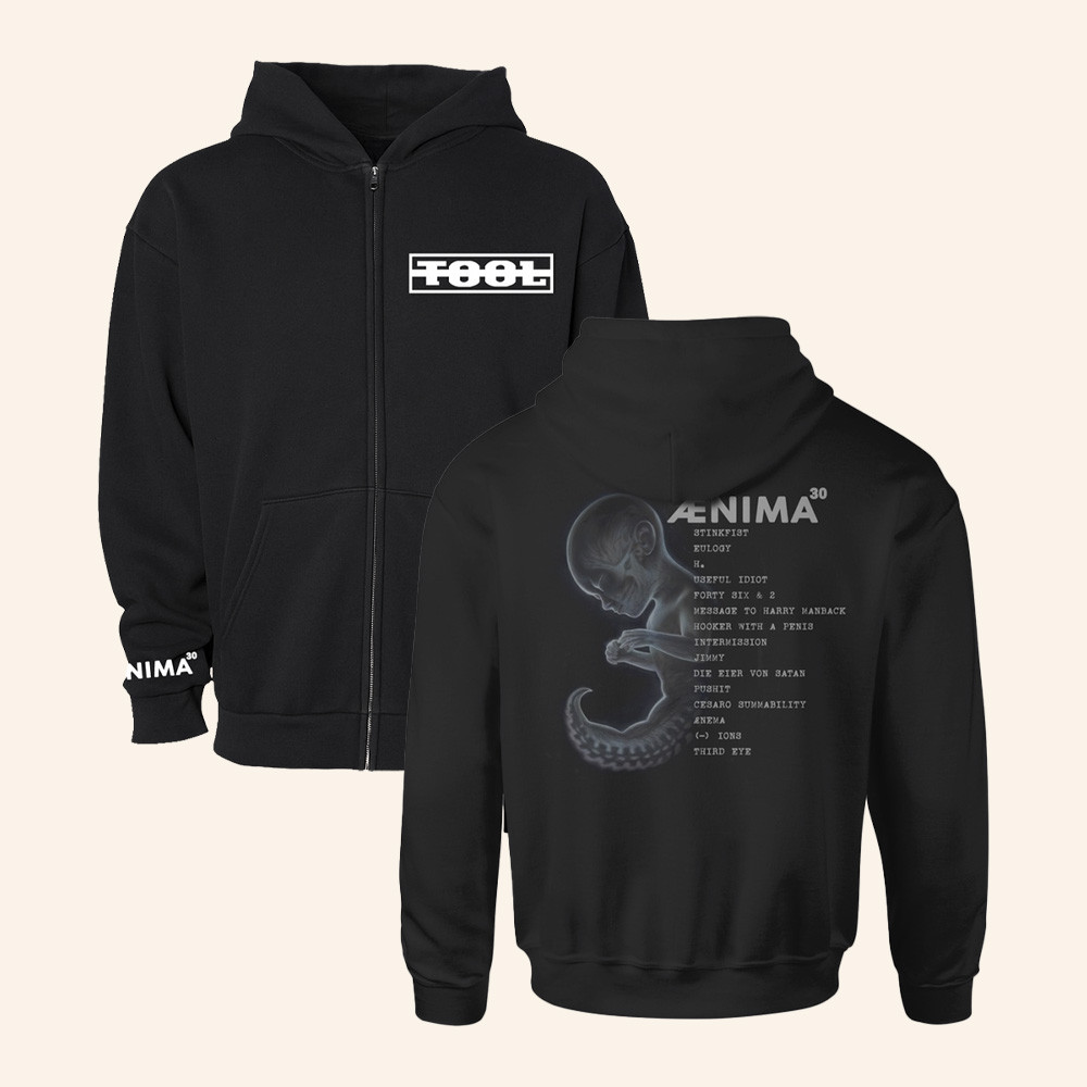 Tool Merch AEnima 30 Tracklist Zip Up Hoodie Tool Album Clothing Gifts For Rock Lovers 1 - Unicasport Tool Merch AEnima 30 Tracklist Zip Up Hoodie Tool Album Clothing Gifts For Rock Lovers