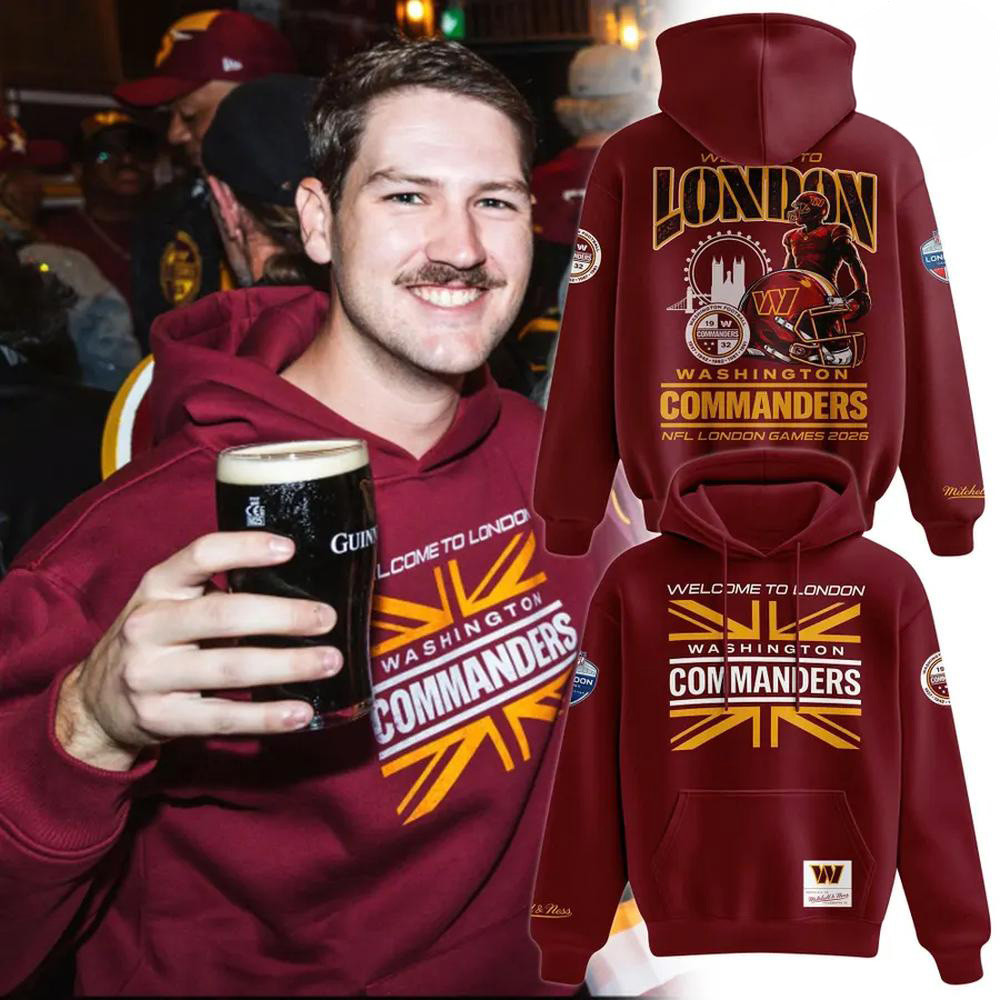 Washington Commanders Merch London Games 2026 Hoodie Perfect Gift For Bestie 1 - Unicasport Washington Commanders Merch London Games 2026 Hoodie Perfect Gift For Bestie