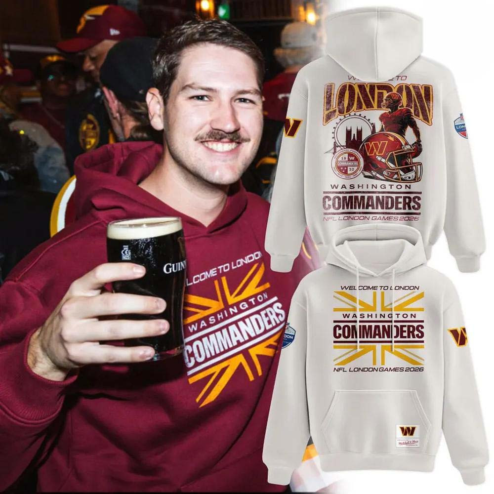 Washington Commanders Merch London Games 2026 Hoodie Perfect Football Lover Gift For Bestie 1 - Unicasport Washington Commanders Merch London Games 2026 Hoodie Perfect Football Lover Gift For Bestie