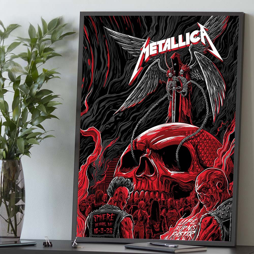 Metallica Merch Sphere Night 2 Of 24 At Sphere In Las Vegas NV 2026 Poster Fans Gift