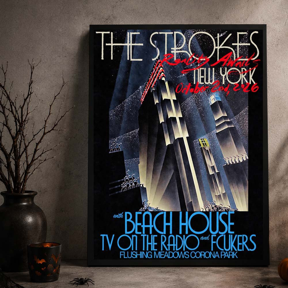 The Strokes Queens Merch At Flushing Meadows Corona Park In Queens New York 2026 Poster Rock Fans Gear
