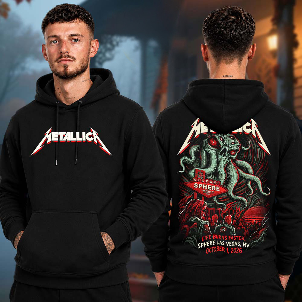 Metallica Merch Sphere Night 1 At Sphere In Las Vegas Hoodie Metallica Concert Clothes 1 - Unicasport Metallica Merch Sphere Night 1 At Sphere In Las Vegas Hoodie Metallica Concert Clothes