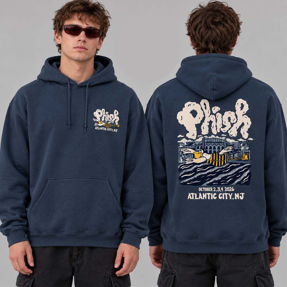 Phish Merch Atlantic City NJ Tour Hoodie Phish Concert Outfits Gifts For Rock Lovers 1 - Unicasport Phish Merch Atlantic City NJ Tour Hoodie Phish Concert Outfits Gifts For Rock Lovers