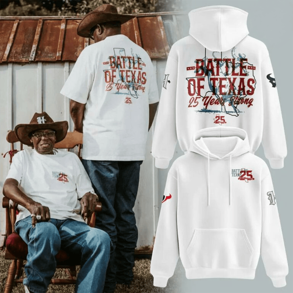 Dallas Cowboys x Houston Texans Merch Battle of Texas 25 Years Strong 2026 Hoodie Fans Gift 1 - Unicasport Dallas Cowboys x Houston Texans Merch Battle of Texas 25 Years Strong 2026 Hoodie Fans Gift