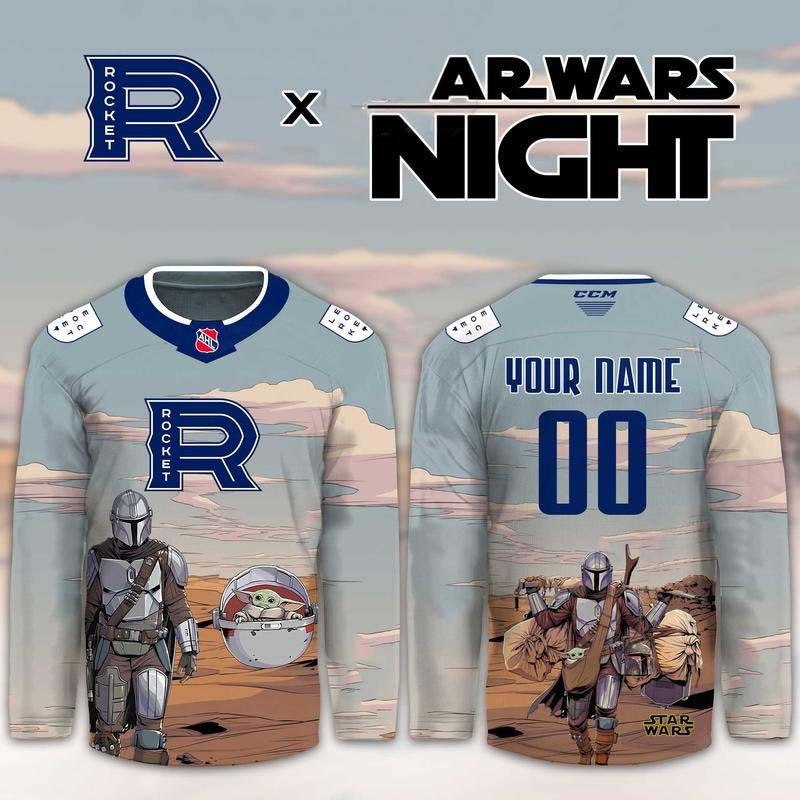 Custom Laval Rocket Merch 2026 Star Wars Night Hockey Jersey Shirt Fans Gear 1 - Unicasport Custom Laval Rocket Merch 2026 Star Wars Night Hockey Jersey Shirt Fans Gear