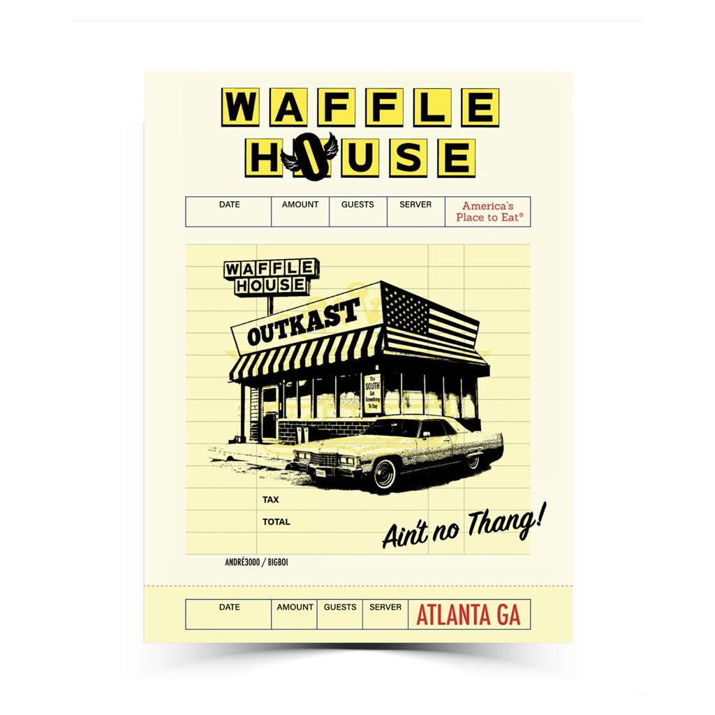 Outkast X Waffle House Merch 2026 ATL Icons Order Pad Poster Wall Decor Hip Hop Lover Gifts