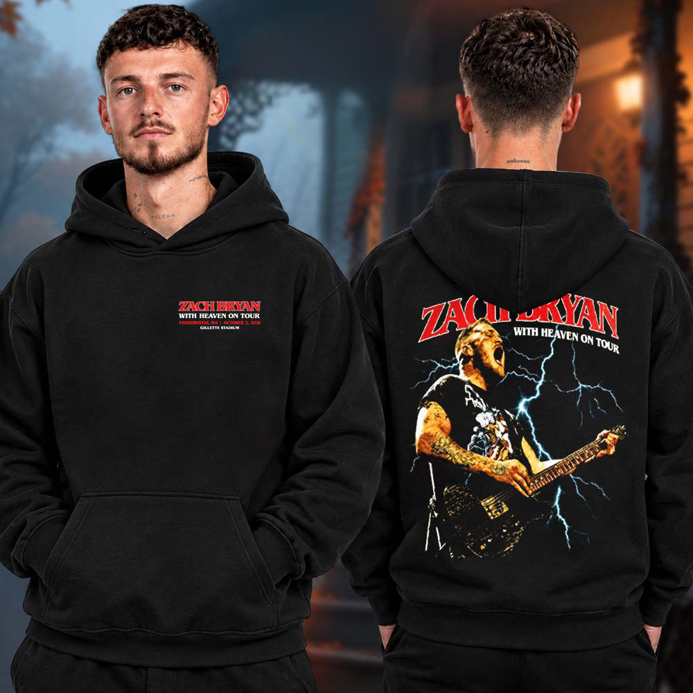 Zach Bryan Merch Foxborough MA Event Hoodie Zach Bryan Concert Apparel Country Lovers Gifts