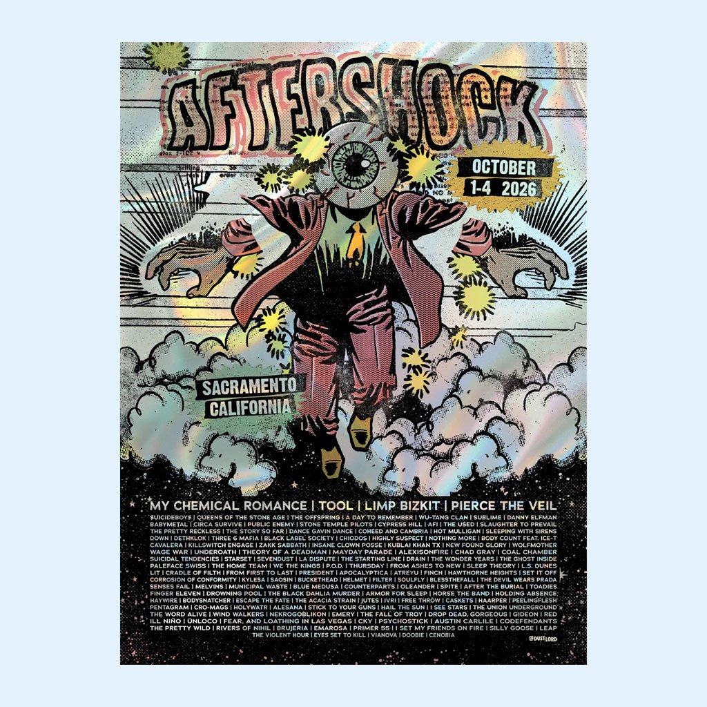 Aftershock Merch 2026 Running Scared Poster Wall Art Decor Present For Music Lovers