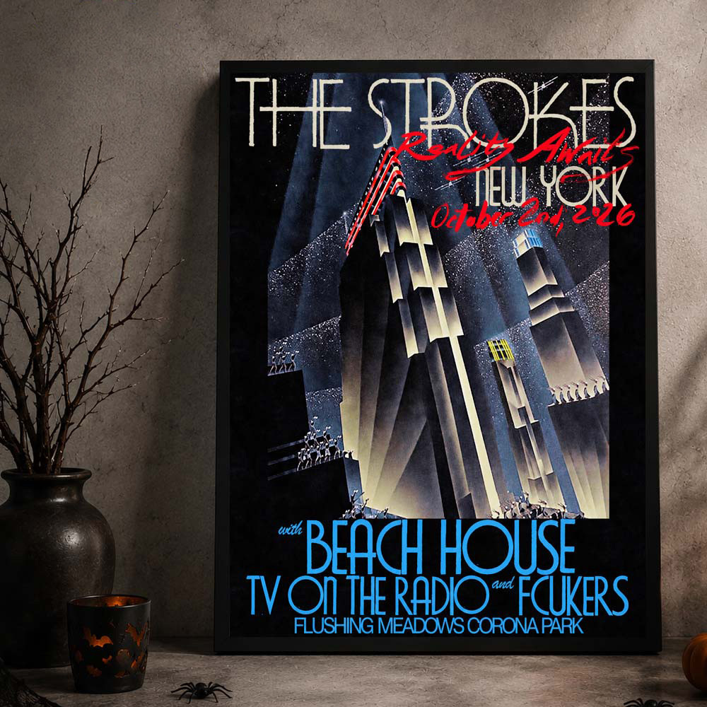 The Strokes Queens New York Event Poster The Strokes Concert Posters Rock Lovers Gifts