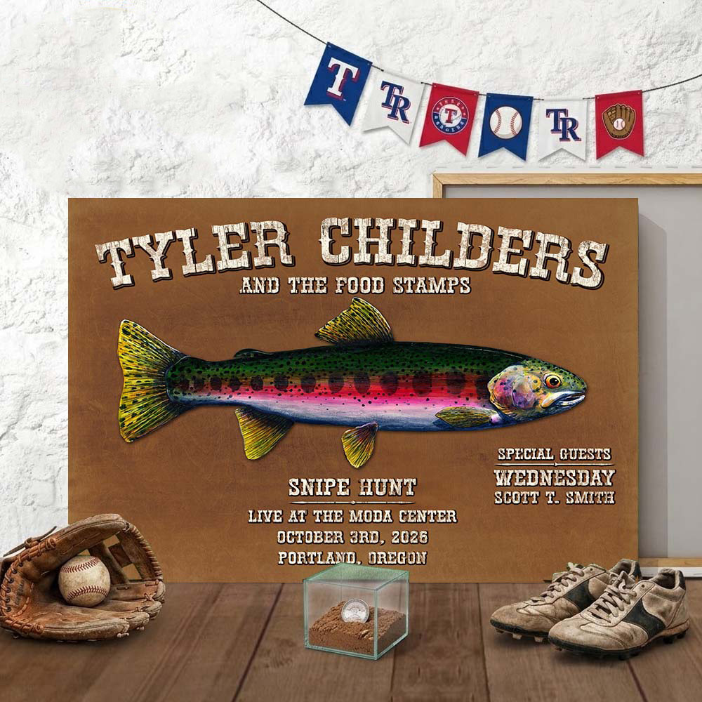 Tyler Childers Portland Oregon Event Poster Tyler Childers Concert Posters Gifts Ideas