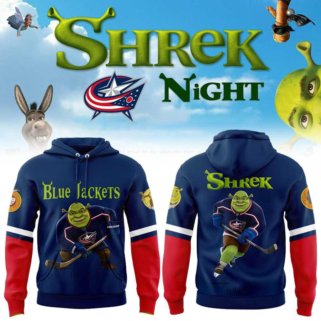 Columbus Blue Jackets 2026 Shrek Night Hoodie Blue Jackets Merch Present For Hockey Lovers 1 - Unicasport Columbus Blue Jackets 2026 Shrek Night Hoodie Blue Jackets Merch Present For Hockey Lovers