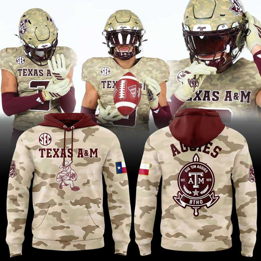 Texas A&M Aggies Honor And Support Special Edition Desert Camo Hoodie Aggies Merch Fan Gifts 1 - Unicasport Texas A&M Aggies Honor And Support Special Edition Desert Camo Hoodie Aggies Merch Fan Gifts