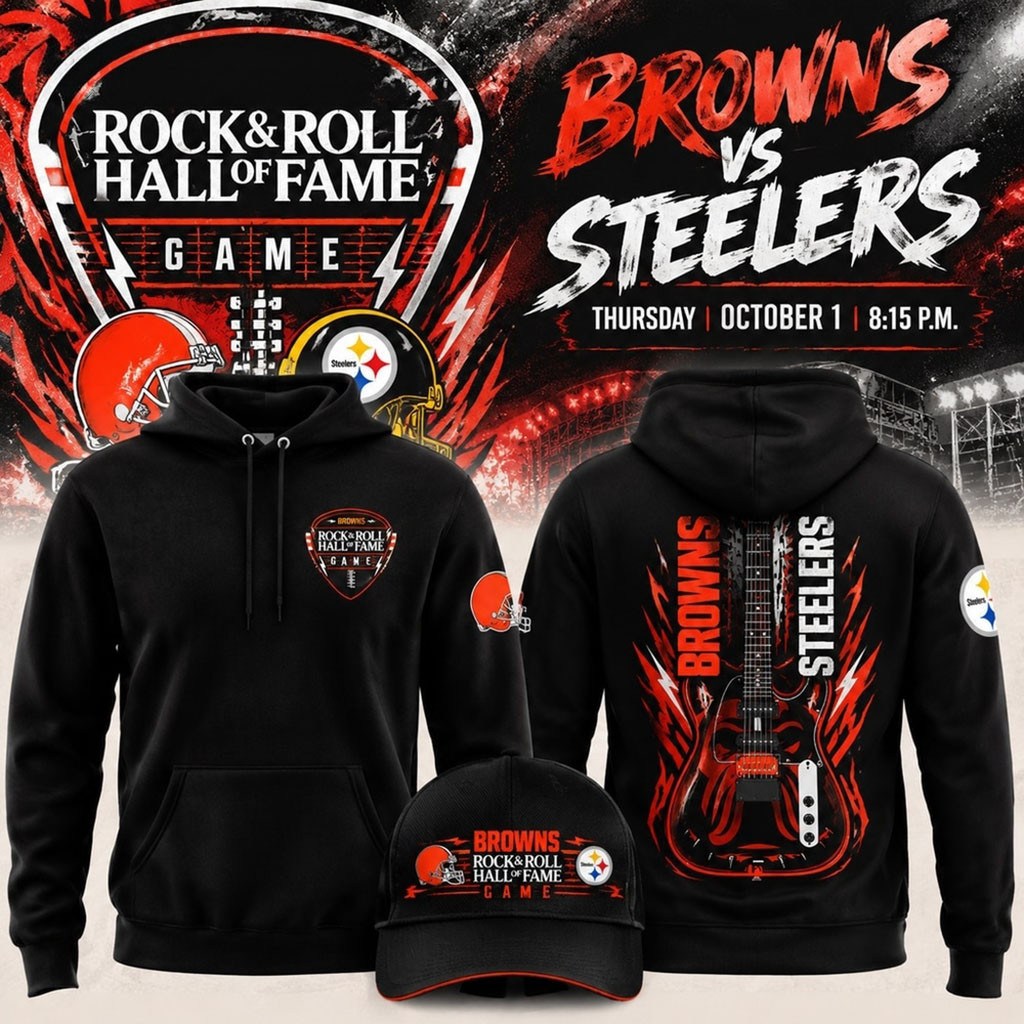 Cleveland Browns Rock And Roll Hall of Fame 2026 Hoodie Cleveland Browns Merch Football Gifts