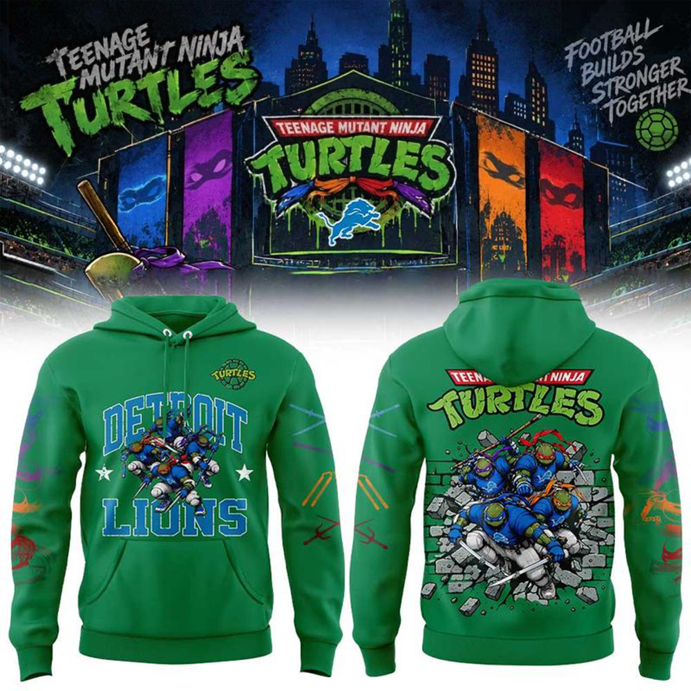 Detroit Lions Merch x Teenage Mutant Ninja Turtles 2026 Hoodie Gift For Supporters 1 - Unicasport Detroit Lions Merch x Teenage Mutant Ninja Turtles 2026 Hoodie Gift For Supporters