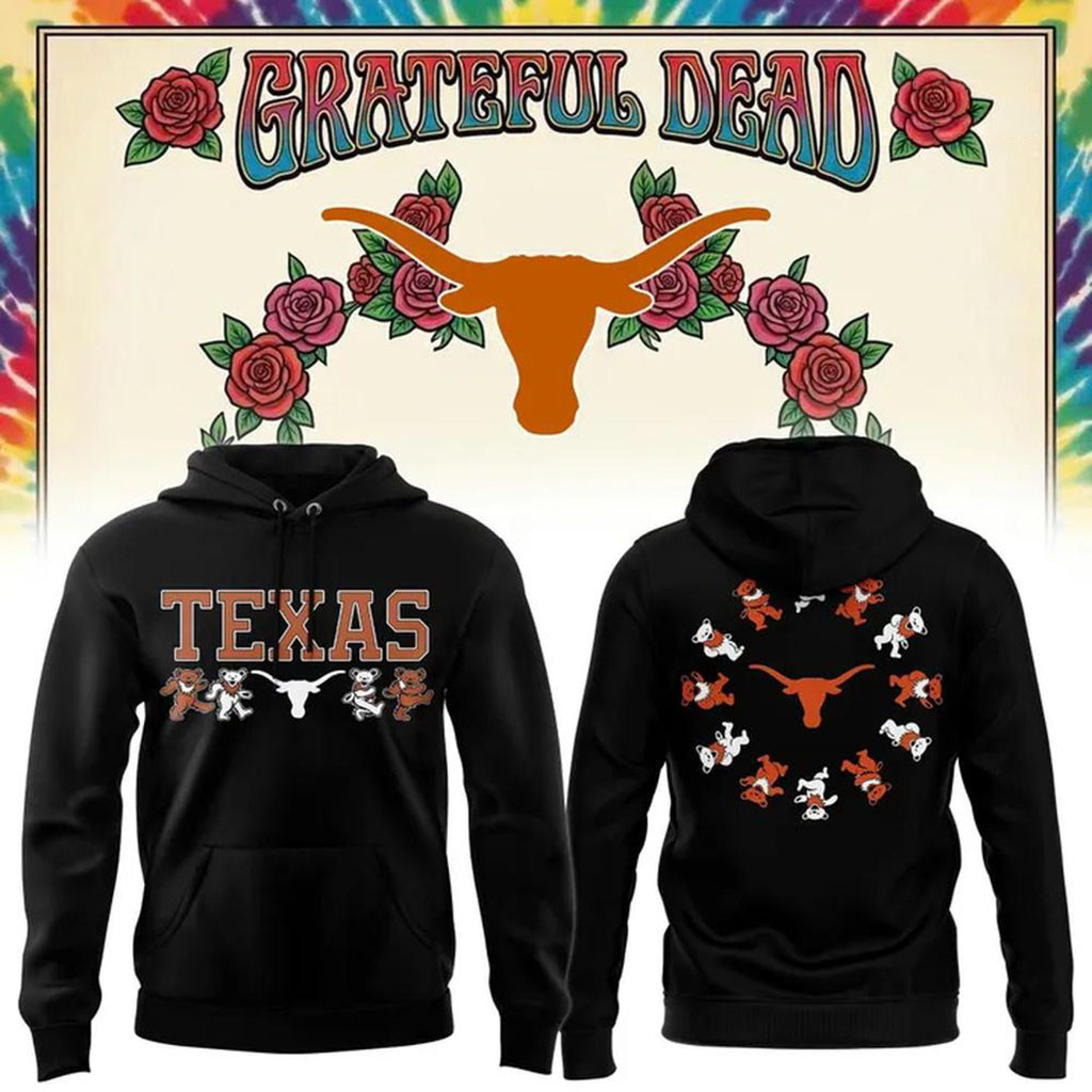 Texas Longhorns X Grateful Dead Mascot Bears Hoodie Texas Longhorns Merch Gift For Fans 1 - Unicasport Texas Longhorns X Grateful Dead Mascot Bears Hoodie Texas Longhorns Merch Gift For Fans