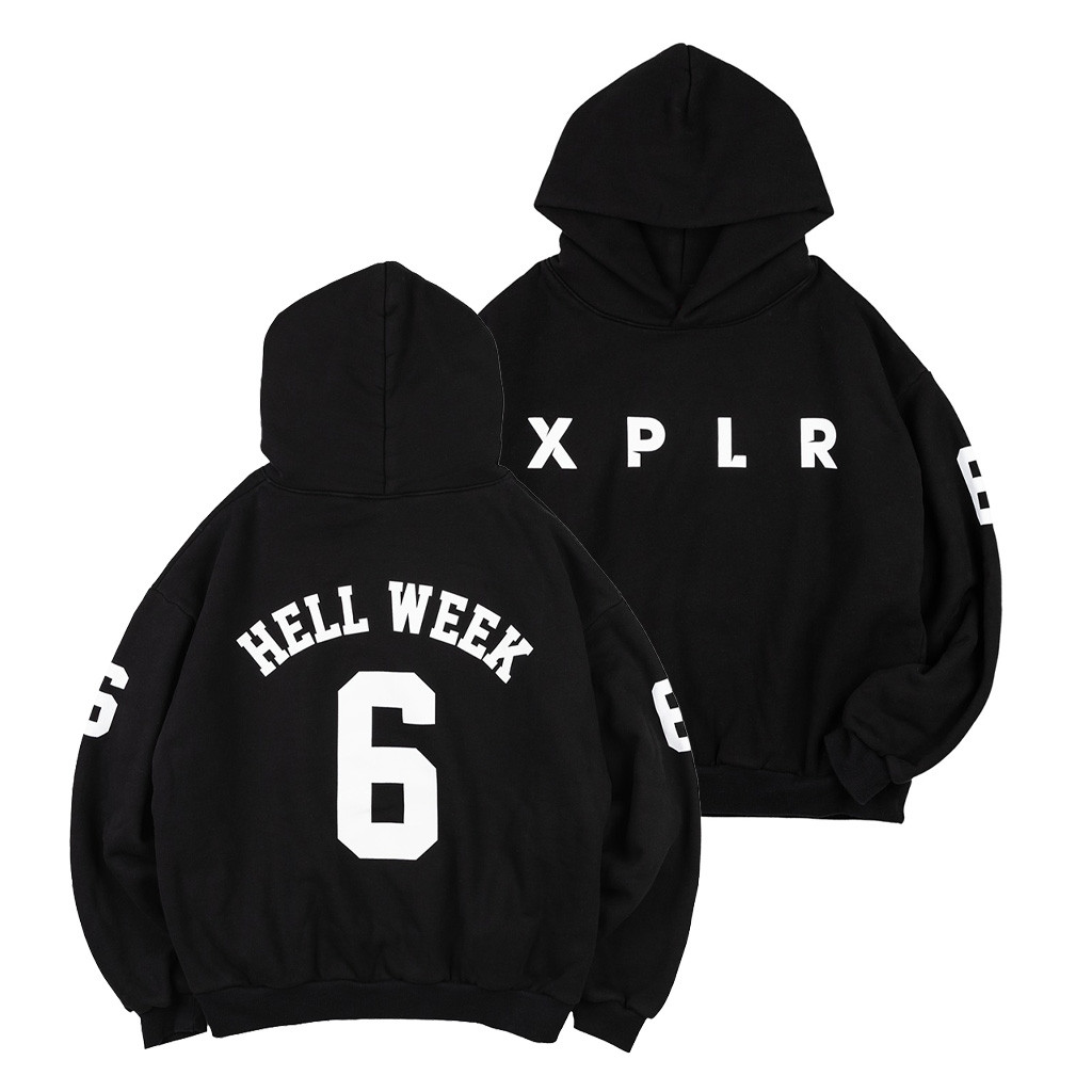 XPLR Merch Sam And Colby Hell Week 2026 Hell Week 6 Black Hoodie Sam And Colby Lover Gift 1 - Unicasport XPLR Merch Sam And Colby Hell Week 2026 Hell Week 6 Black Hoodie Sam And Colby Lover Gift