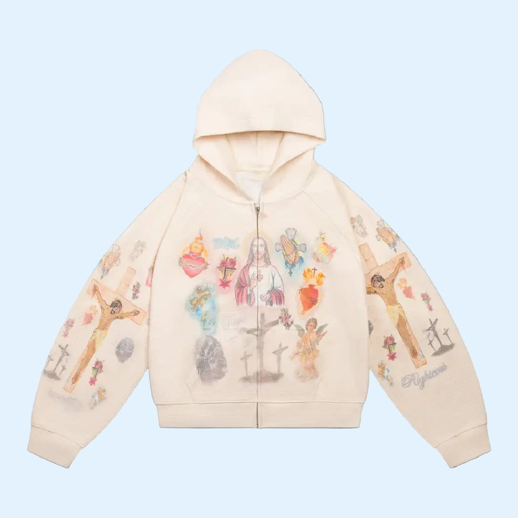 We Are Righteous Merch Ultimate Sacrifice Cropped Zip Hoodie Religious Clothing Gifts Ideas 1 - Unicasport We Are Righteous Merch Ultimate Sacrifice Cropped Zip Hoodie Religious Clothing Gifts Ideas