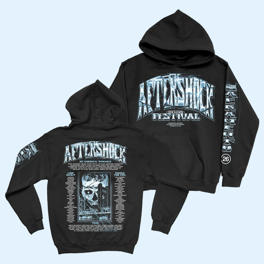 Aftershock Merch 2026 Blue Steel Hoodie Aftershock Festival Hoodie Gift For Music Nerds