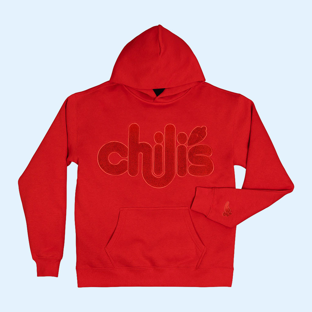 Chili's Merch 2026 Chenille Pepper Hoodie Red Fast Food Lover Gift For BFF 1 - Unicasport Chili's Merch 2026 Chenille Pepper Hoodie Red Fast Food Lover Gift For BFF