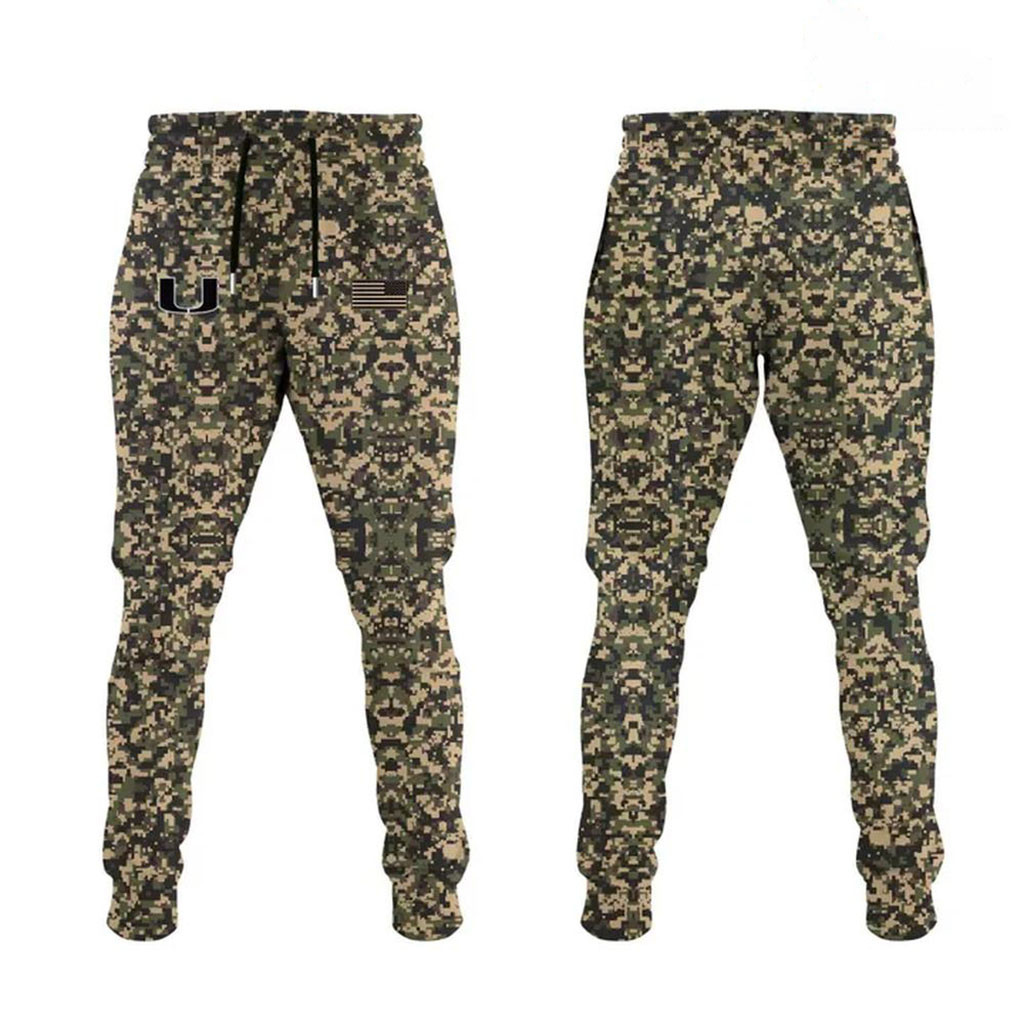 Miami Hurricanes Special Camo Uniforms Camouflage Sweatpants Hurricanes Football Merch Fan Gift 1 - Unicasport Miami Hurricanes Special Camo Uniforms Camouflage Sweatpants Hurricanes Football Merch Fan Gift