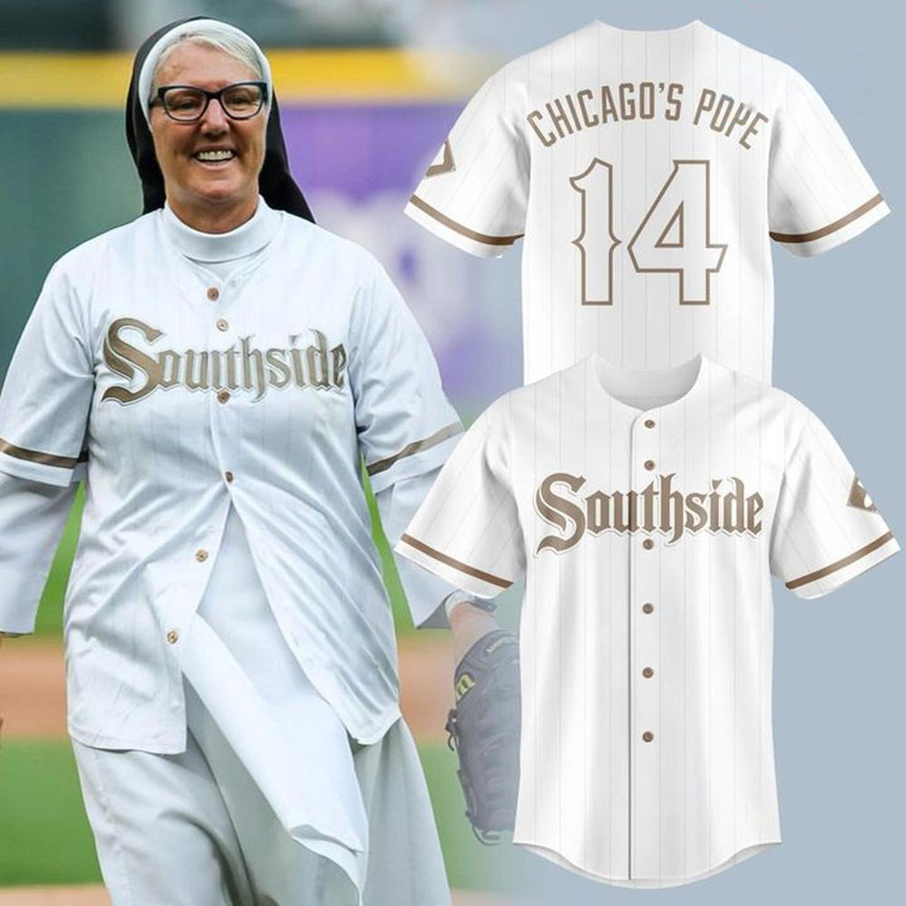 Chicago White Sox Special Southside Pope 14 Baseball Jersey White Sox Merch Gifts For Fans 1 - Unicasport Chicago White Sox Special Southside Pope 14 Baseball Jersey White Sox Merch Gifts For Fans