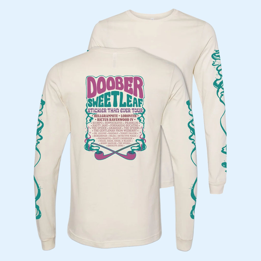 McElroy Merch 2026 Doober Sweetleaf Long Sleeve Shirt Gifts Ideas For Friends 1 - Unicasport McElroy Merch 2026 Doober Sweetleaf Long Sleeve Shirt Gifts Ideas For Friends