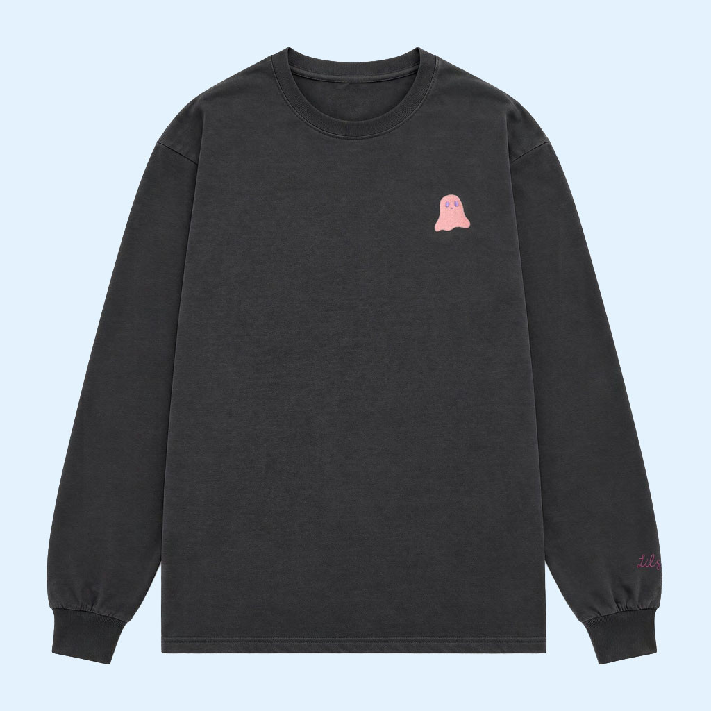 Lilsimsie Merch 2026 Lil Glowing Ghost Long Sleeve Shirt Kayla Sims Merch Gift For Halloween 1 - Unicasport Lilsimsie Merch 2026 Lil Glowing Ghost Long Sleeve Shirt Kayla Sims Merch Gift For Halloween