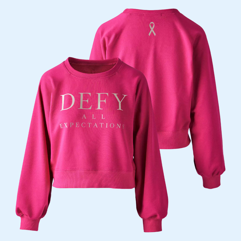 Breast Cancer Awareness Sweatshirt Defy All Expectations Crewneck Cancer Survivor Gifts For Her 1 - Unicasport Breast Cancer Awareness Sweatshirt Defy All Expectations Crewneck Cancer Survivor Gifts For Her