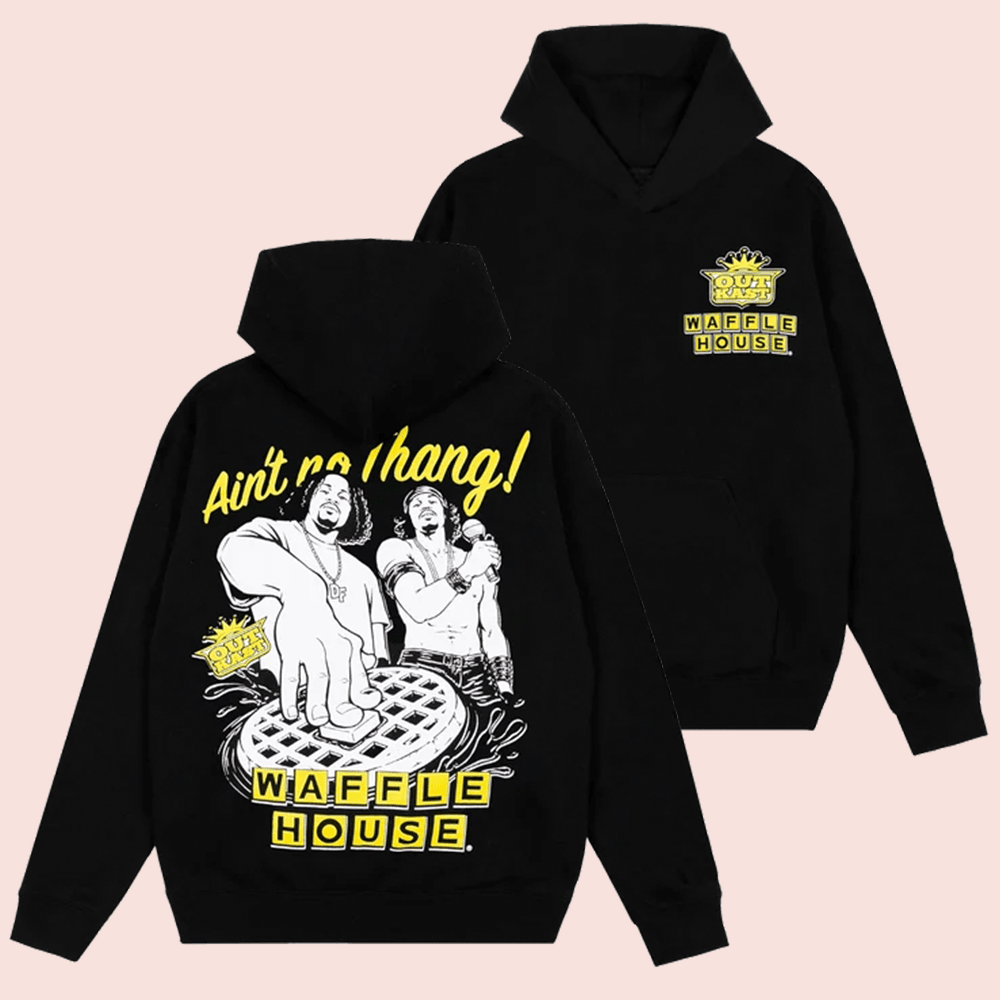 Outkast Merch Waffle Record Aint No Thang Hoodie Gift For Hip Hop Husband 1 - Unicasport Outkast Merch Waffle Record Aint No Thang Hoodie Gift For Hip Hop Husband