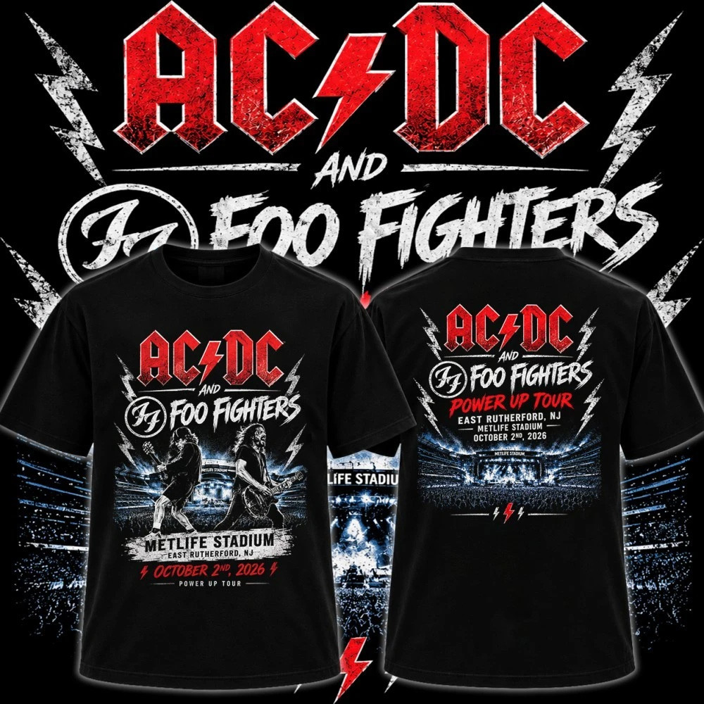 ACDC x Foo Fighters Merch 2026 MetLife Stadium East Rutherford New Jersey Concert Shirt 1 - Unicasport ACDC x Foo Fighters Merch 2026 MetLife Stadium East Rutherford New Jersey Concert Shirt