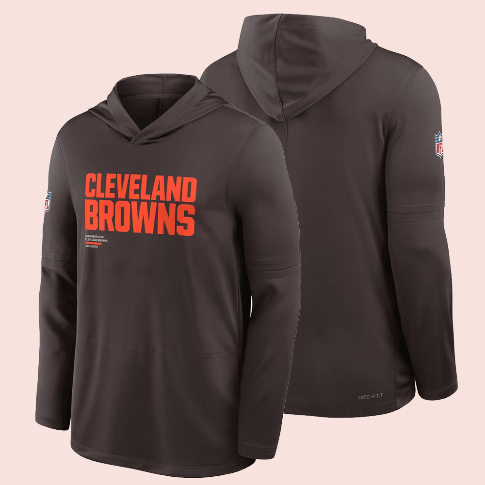 Cleveland Browns Merch Cleveland Browns Sideline Pure Fury Dri-FIT Hoodie Fans Gift 1 - Unicasport Cleveland Browns Merch Cleveland Browns Sideline Pure Fury Dri-FIT Hoodie Fans Gift