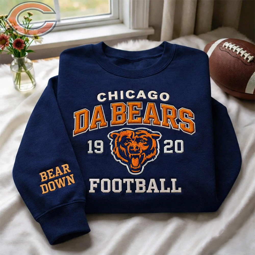 Chicago Bears Merch Da Bears Football Team Down 1920 Sweatshirt Gifts For Football Lovers 1 - Unicasport Chicago Bears Merch Da Bears Football Team Down 1920 Sweatshirt Gifts For Football Lovers