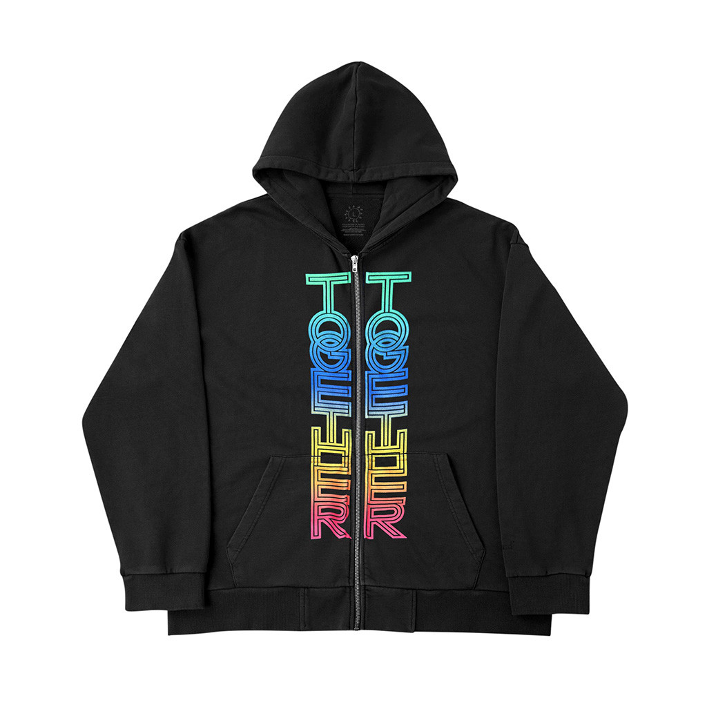 Harry Styles Merch Together Together Black Zip Hoodie Gift For Pop Music Lover 1 - Unicasport Harry Styles Merch Together Together Black Zip Hoodie Gift For Pop Music Lover