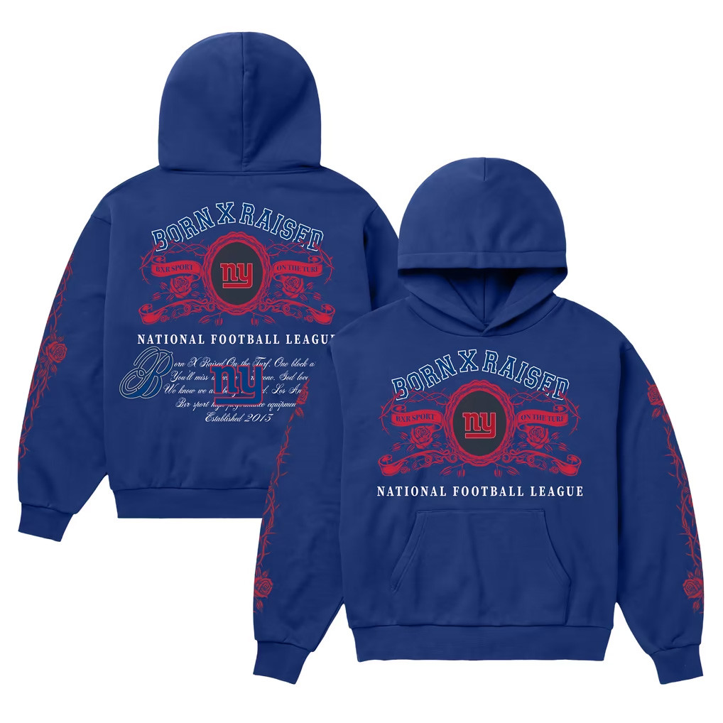 New York Giants Merch 2026 Born X Raised NY Giants Crest Hoodie Cool Football Gift Ideas 1 - Unicasport New York Giants Merch 2026 Born X Raised NY Giants Crest Hoodie Cool Football Gift Ideas