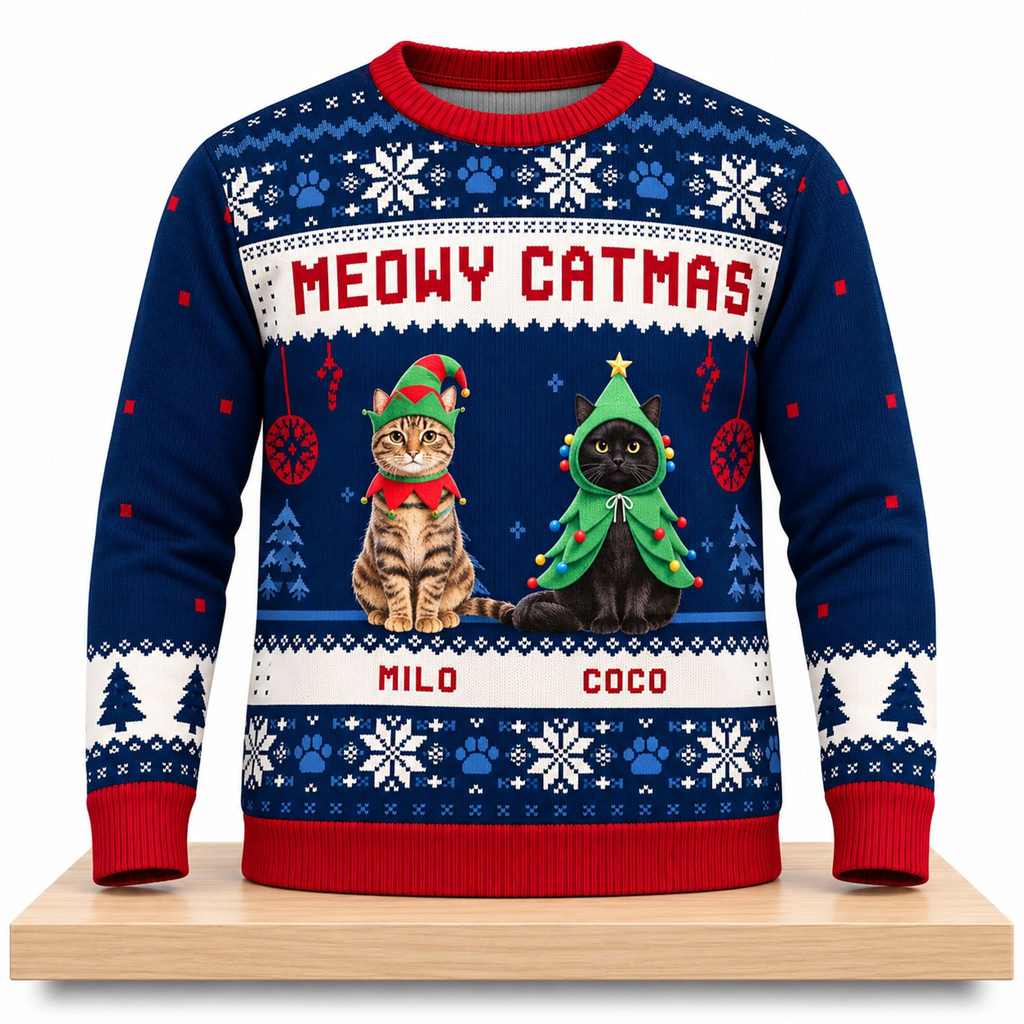 Meowy Catmas 2026 Christmas Ugly Sweater Funny Xmas Clothing Gifts For Cat Lovers 1 - Unicasport Meowy Catmas 2026 Christmas Ugly Sweater Funny Xmas Clothing Gifts For Cat Lovers
