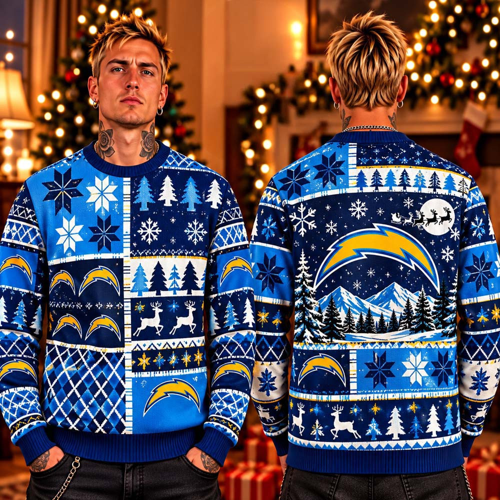 NFL Los Angeles Chargers 2026 Ugly Christmas Sweater Xmas Gifts For Chargers Lover
