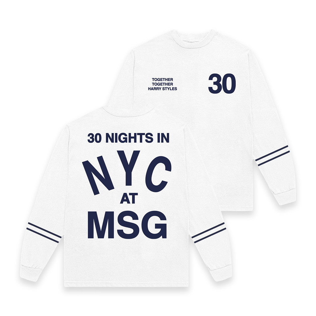 Harry Styles Merch White 30 Nights Long Sleeve Shirt Perfect Gift For Pop Rock Lover 1 - Unicasport Harry Styles Merch White 30 Nights Long Sleeve Shirt Perfect Gift For Pop Rock Lover