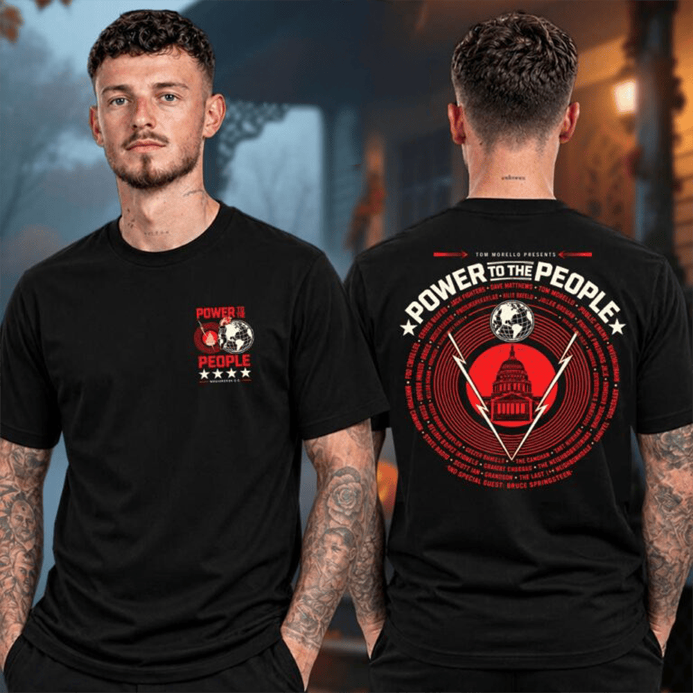 Power To The People Festival 2026 Merch At Merriweather Poster Pavilion In Columbia MD Capitol Globe T-Shirt