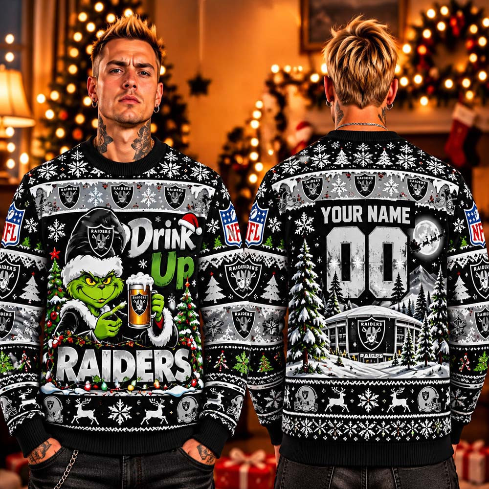 Las Vegas Raiders 2026 Football Ugly Christmas Sweater Gift Idea For Raiders Lovers 1 - Unicasport Las Vegas Raiders 2026 Football Ugly Christmas Sweater Gift Idea For Raiders Lovers