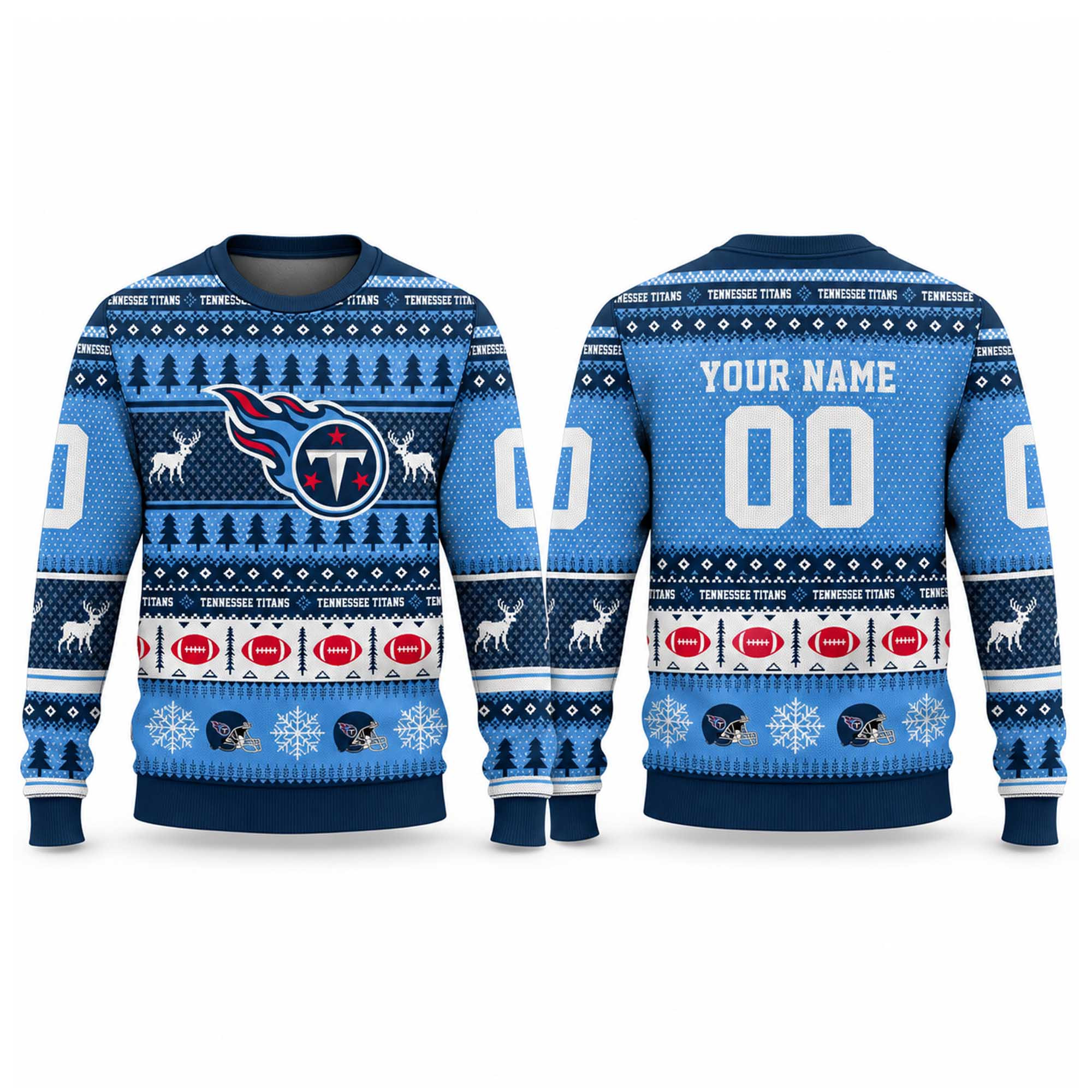 Personalized Tennessee Titans 2026 Ugly Christmas Sweater Tennessee Titans Merch 1 - Unicasport Personalized Tennessee Titans 2026 Ugly Christmas Sweater Tennessee Titans Merch