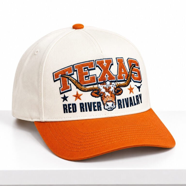 Texas Longhorns Merch Hat Longhorns Red River Rivalry 2026 Baseball Cap Gift For Football Fans