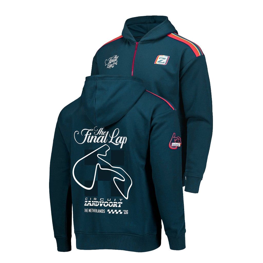 Max Verstappen Merch Max Verstappen x Circuit Zandvoort Final Lap Half Zip Hoodie Gift For F1 Lover 1 - Unicasport Max Verstappen Merch Max Verstappen x Circuit Zandvoort Final Lap Half Zip Hoodie Gift For F1 Lover
