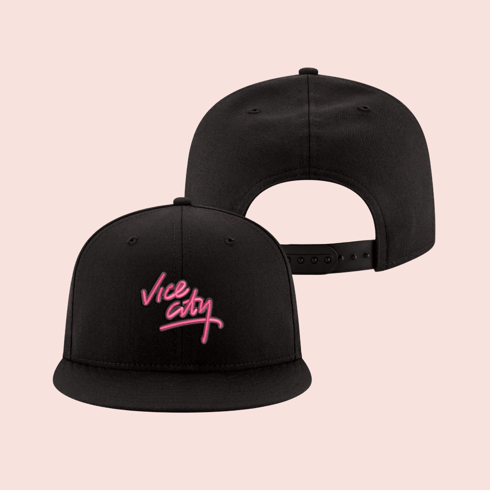 Vice City Merch Miami Heat Hat Vice City Logo Snapback Cap Gift For Basketball Husband