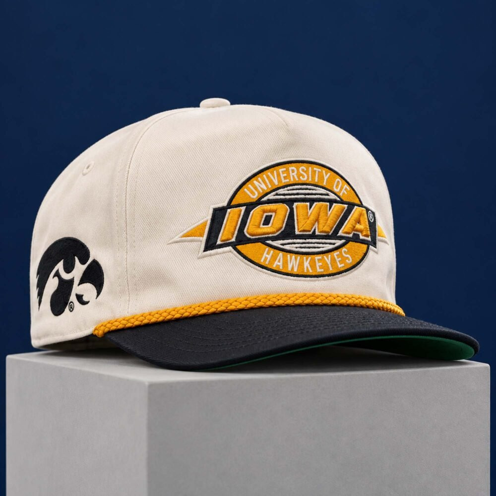 University Of Iowa Merch Hat 2026 Hank Brown’s Iowa Rope Cap Gift For Sport Fans