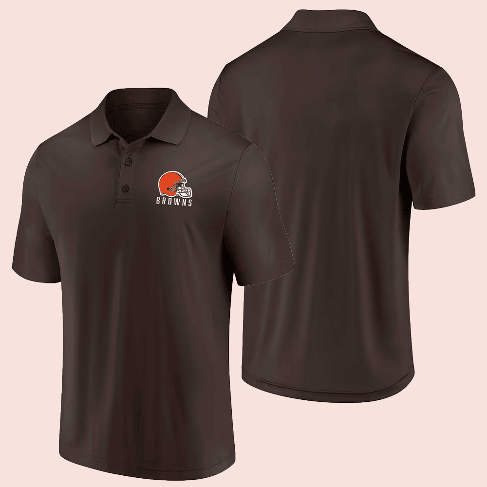 Cleveland Browns Merch Fanatics Cleveland Browns Football Polo Shirt Gift For Husbands
